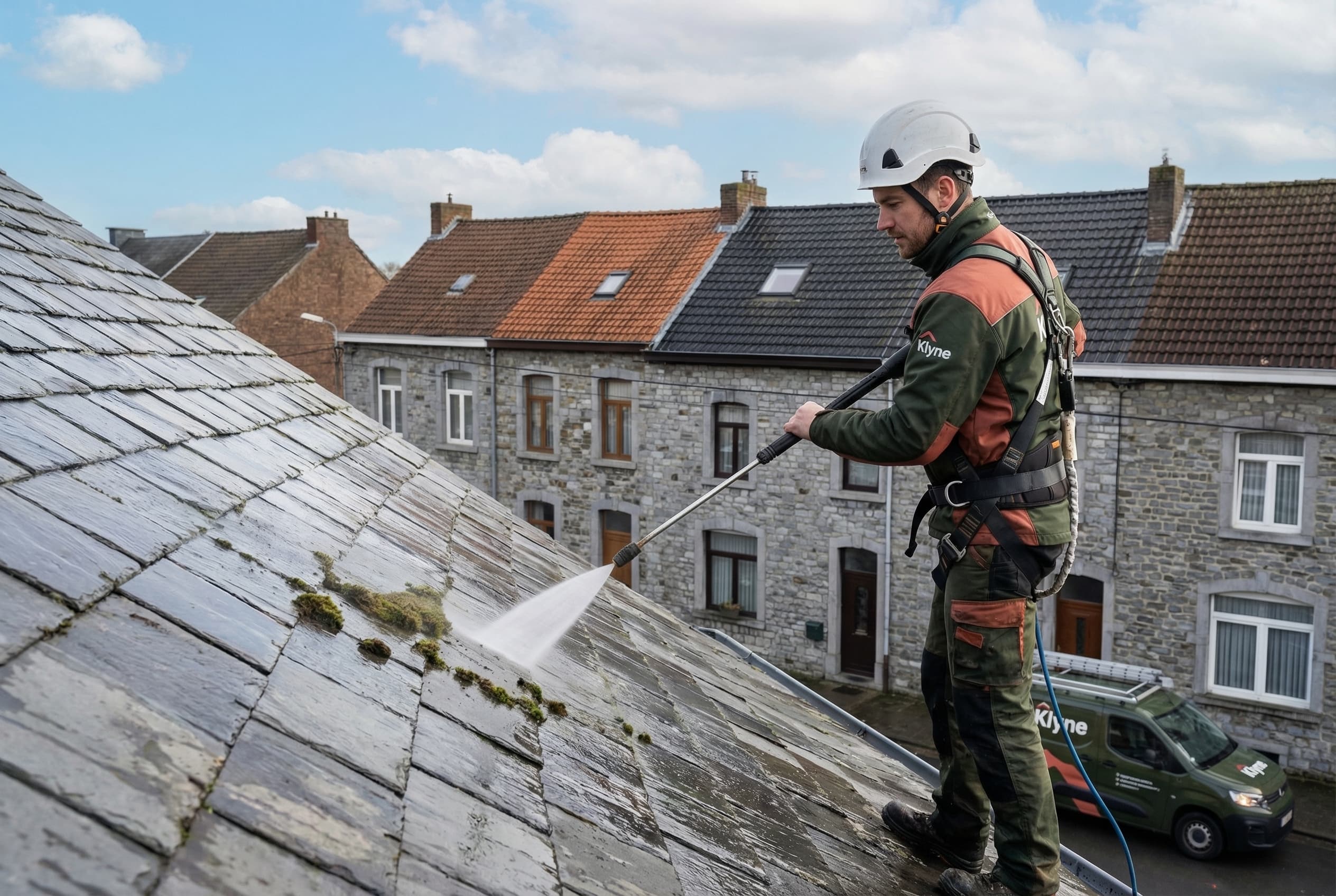 Nettoyage de toiture à Namur